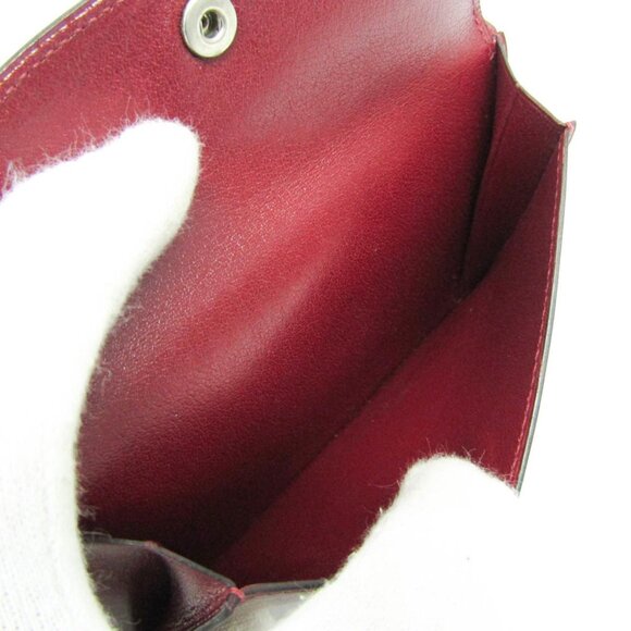 HERMES Red Leather Wallet - Picture 4 of 13